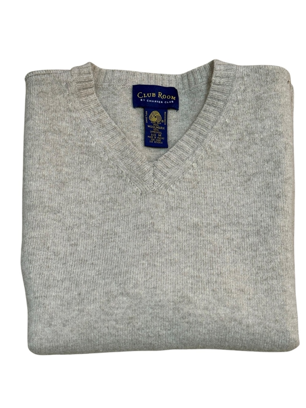 Eclectic Grandpa Club Room Light Gray V-Neck Sweater Vest